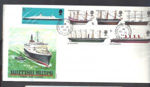 GREAT BRITAIN 1969 FIRST DAY COVER BRITISH SHIPS  BS26062