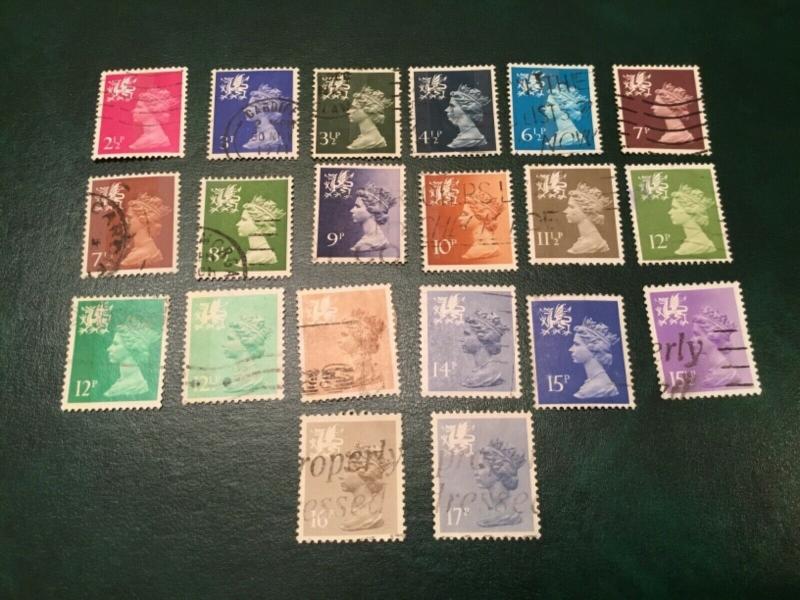 ICOLLECTZONE Great Britain- Wales/Mon WMM1//30 Fine/Very Fine Used (Bk-30)