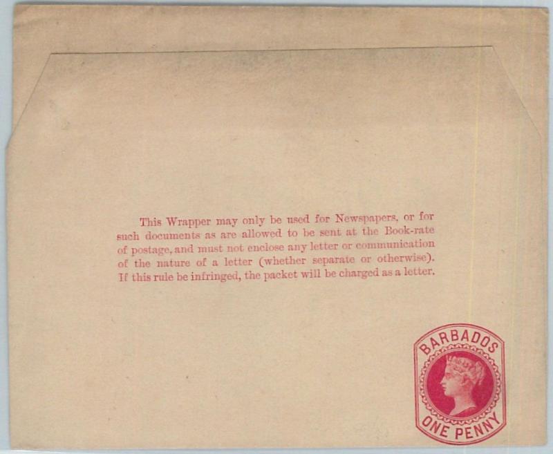 72407 - BARBADOS -   POSTAL STATIONERY  Wrapper - Higgings & Gage  # 2