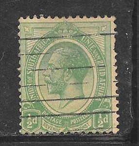 South Africa 2: 1/2d George V, used, AVG