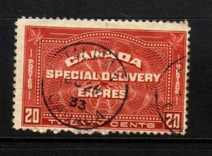 Canada Sc E4 1930 20 c Special Delivery stamp used