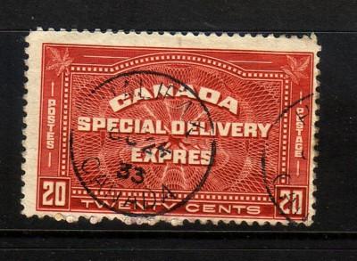 Canada Sc E4 1930 20 c Special Delivery stamp used