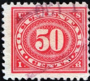 R238 50¢ Documentary Stamp (1917) Used