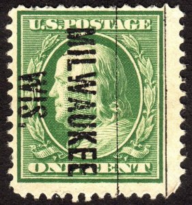 1908, US 1c, Franklin, Used, Sc 331