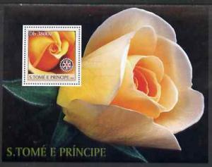 St Thomas & Prince Islands 2003 Roses (with Rotary sy...