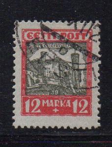 Estonia Sc B17 1927 Tallinn Castle stamp used