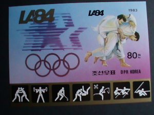 ​KOREA STAMP:1983- SC#2341 -OLYMPIC LA'84- JUDO-MNH IMPERF:RARE S/S SHEET.