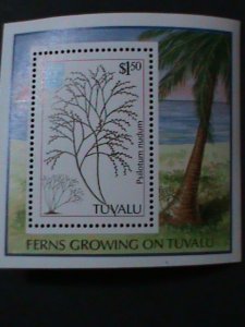 TUVALU-FERNS GROWING MNH S/S-VERY FINE-  WE SHIP TO WORLDWIDE & COMBINED