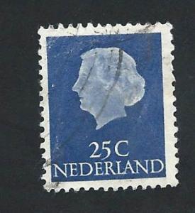Netherlands - SC# 348 - (25c) - Queen Juliana - used