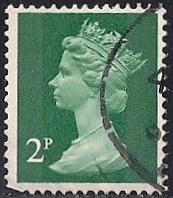 Great Britain #625 2P Queen Elizabeth 2, Stamp used F-VF