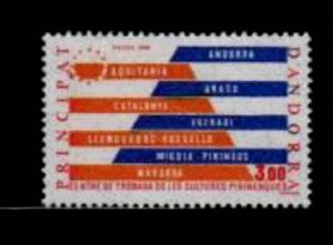 ANDORRA, FRENCH #327 1984 PYRENEES ART CENTER MINT VF NH O.G