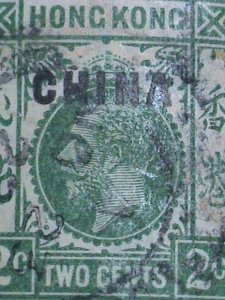 CHINA STAMPS: 1922-27 SC#18  BRITISH OFFICE IN CHINA- USED STAMP-MOST DEMAND.