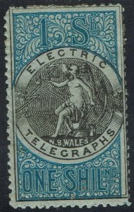 NEW SOUTH WALES 1871 ELECTRIC TELEGRAPHS 1/- 