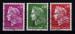 France 1967-69 Republique Definitives, Part Set [Used]