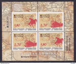 Stamps Bosnia Serbia 2020 MNH** - Europe CEPT Ancient Postal Routes