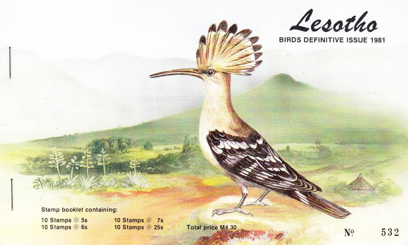 Lesotho 1981 BIRDS Booklet  VF