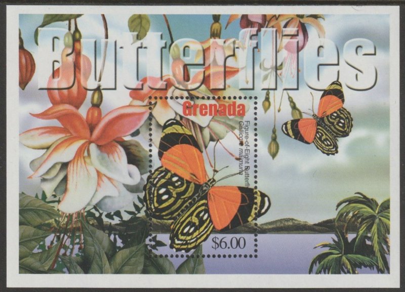 Grenada 2002 Butterflies perf m/s mnh