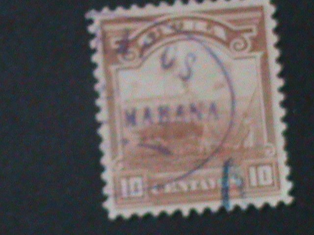 ​CUBA-1899 SC#231-CANE FIELD FANCY CANCEL-VF-125 YEARS OLD HARD TO FIND