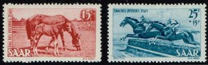 Saar 1949,Sc.#B67-68 MNH Day of the horse