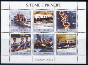 St Thomas & Prince Is. - 2003 MNH sheet of 6 Olympics #1574 cv 6.75