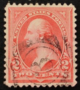 U.S. Used Stamp Scott #251 2c Washington, Superb. Lovely 3 Duplex Cancel. Gem!