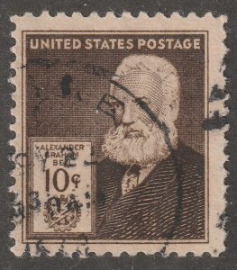 USA, Stamp, scott#893,  used, hinged,  10 cents,  A. G. Bell,