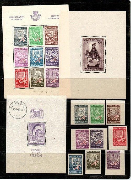 Belgium small selection #B279 is hinged, the rest are mint NH [TB364] - CV $86