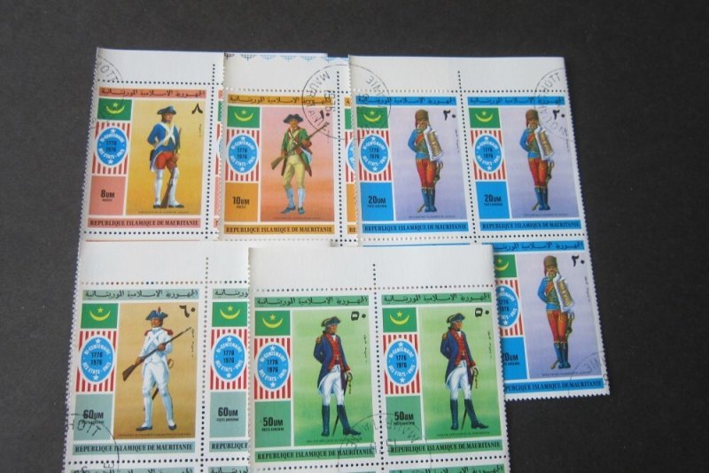 Mauritania 1976 Sc 341-42,C160-62 CTO set FU BLK(4) set