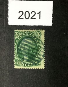 MOMEN: US STAMPS  #33 USED LOT #2021