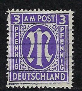 Germany AM Post Scott # 3N2b, used