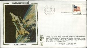 4/10/79 Enterprise Arrival  Z Cachet Cape Canaveral, FL  #13 I.A.S.P. Series