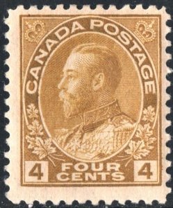 Canada SC#110 4¢ King George V (1922) MH