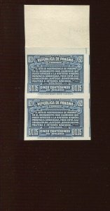 Panama 225 Centenary of Independence India Plate Proof on Card Pair of 2 Stamps