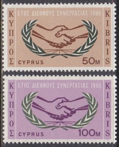 Cyprus Sc #260-261 Mint Hinged