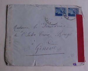 ALGERIA 2 DIFF. CENSORS ORAN CIRCA 1943 TO POW GENEVA