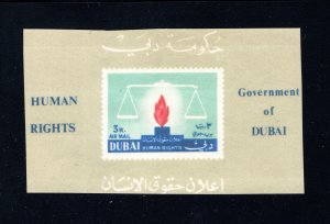 Dubai SC# 42a   XF, NH, Declaration of Human Rights,  CV $7.50 ...... 1730043