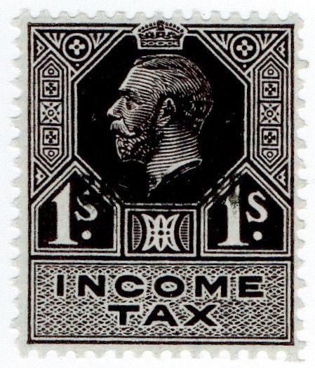 (I.B) George V Revenue : Income Tax 1/- (1934)