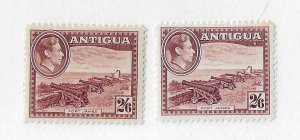 Antigua Sc #92a   2sh6p   2 distinct shades  OG VF