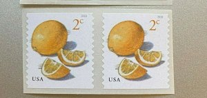 ~~VINTAGE TREASURES~~ 2X1C Apple, 2 x 2C Lemon, 2 x 3C Strawberry US MINT stamps