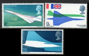 1969 Great Britain 504-506 Airplane 2,50 €