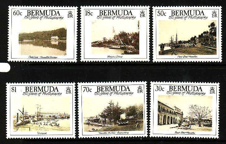 Bermuda-Sc#555-60- id9-Unused NH set-Photography-1989-