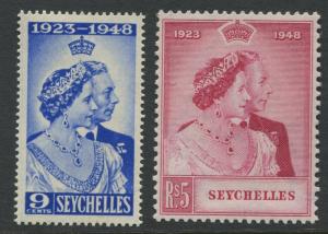 Seychelles - Scott 151-152 - Silver Wedding Issue -1948 -MNH-Set of 2 Stamps