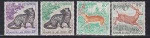 Laos # 219-222, Wild Animals, Mint NH, 1/2 Cat.