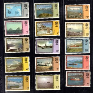 FALKLAND ISLANDS #1L38-1L52 1980 VIEW OF ISLAND MINT VF NH O.G