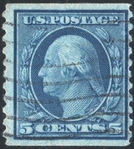 SC#496 5¢ Washington Coil Single (1919) Used