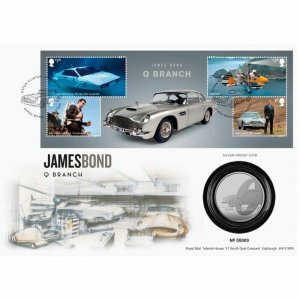 Royal Mail - James Bond, Q Branch - Silver Proof Coin Cover