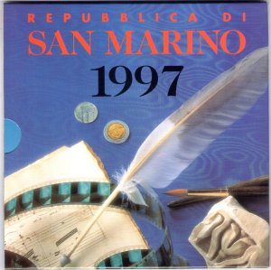 1997 Republic of San Marino, Division Coins, Complete FDC Series