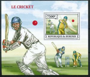 BURUNDI 2013 SHEET bur13319b CRICKET SPORTS