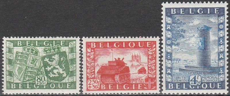 Belgium #B477-9 F-VF  Unused CV $15.75 (A13757)