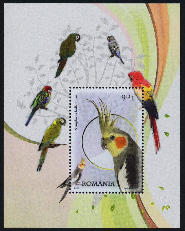 Romania 5243 MNH Birds, Parrots